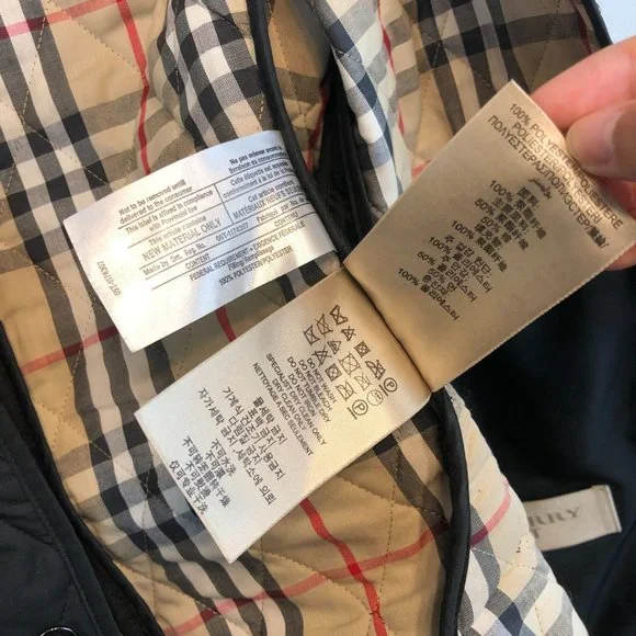 Burberry Brit Diamond Quilted Jacket Size S - Picture 9 of 10